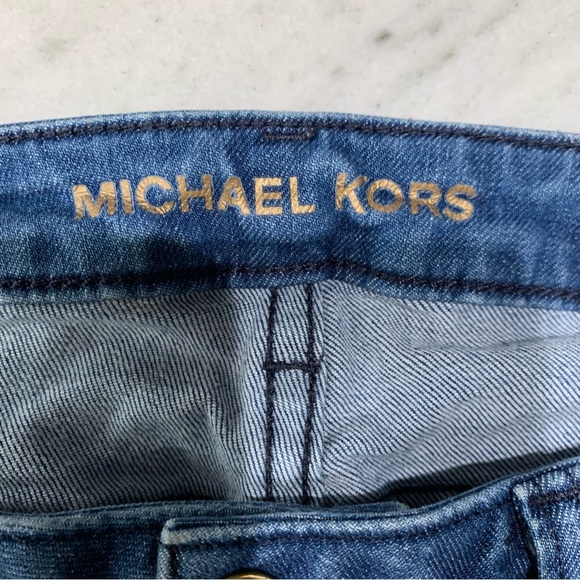 Michael Kors Medium Vintage Blue Cropped Split Ankle Hem‎ Denim Jeans Siz… - Picture 4 of 10